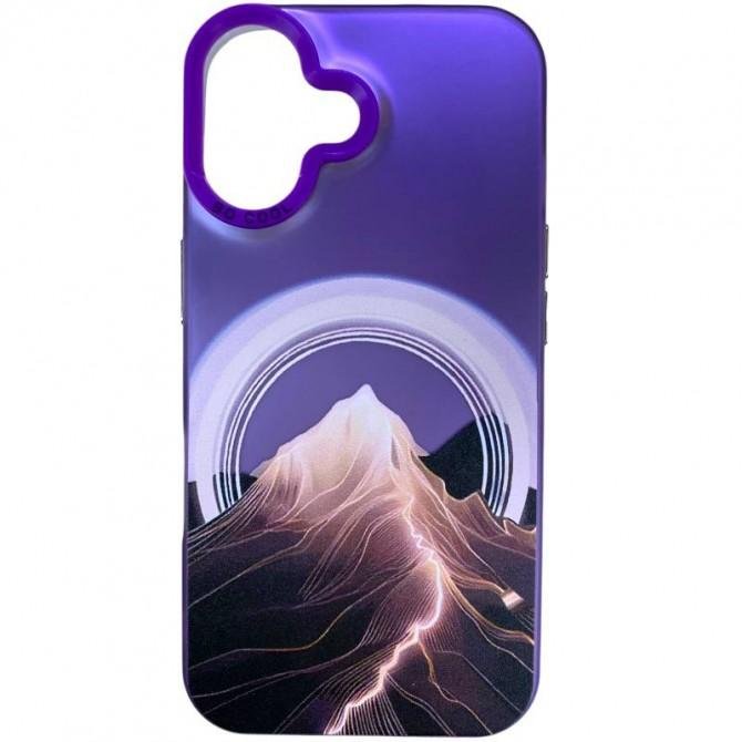 Чехол So Cool Print for Apple iPhone 16 Mountain Purple