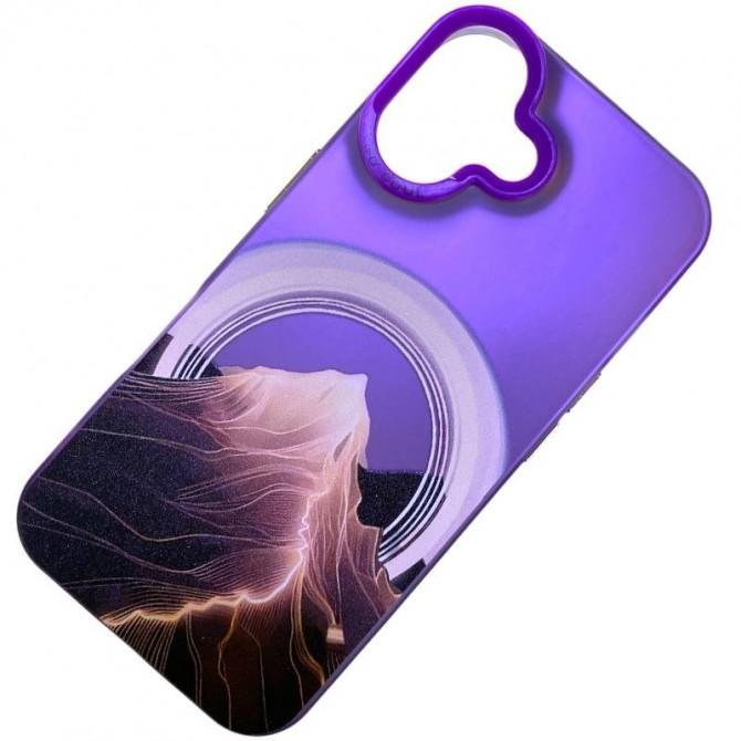 Чехол So Cool Print for Apple iPhone 16 Mountain Purple-2