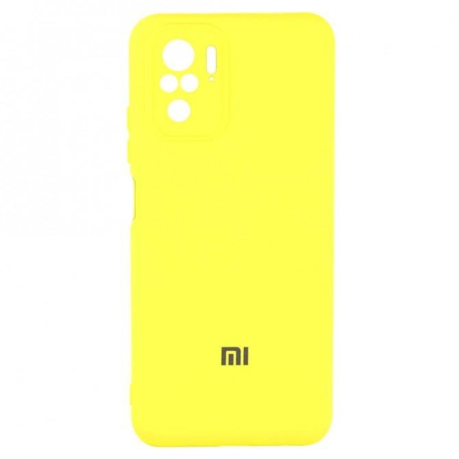 Чехол Soft Case для Xiaomi Redmi Note 10 Желтый FULL-1