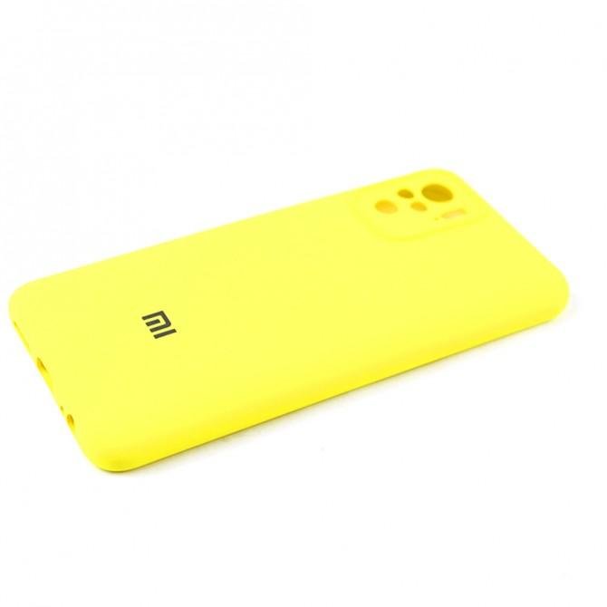 Чехол Soft Case для Xiaomi Redmi Note 10 Желтый FULL-4
