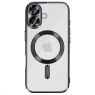 Чехол Wave Metyal Shining with MagSafe для iPhone 17 Черный