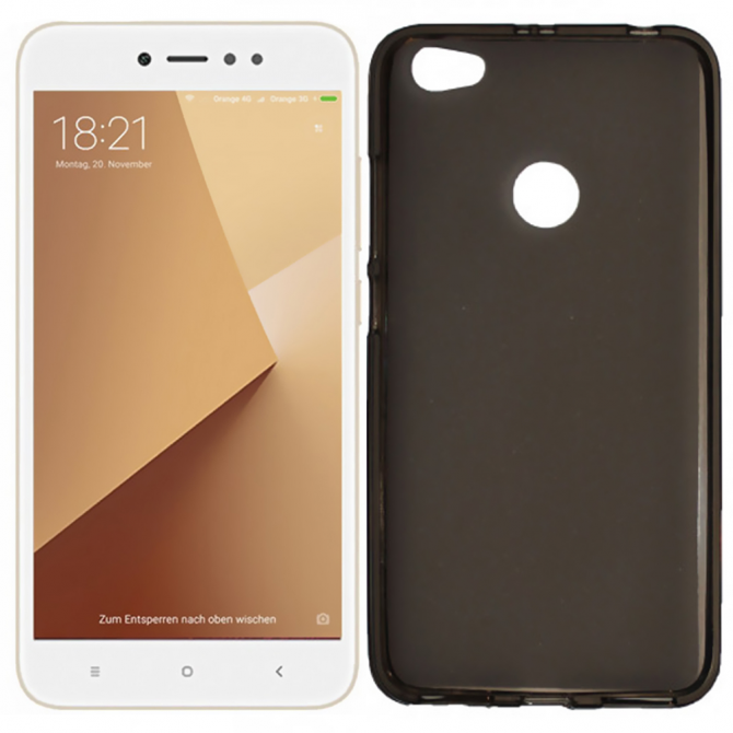 Чохол Silicone Case для Xiaomi Redmi Note 5a Prime Чорний