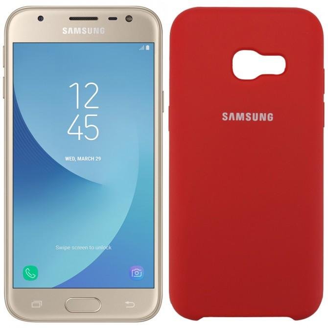 Чохол Soft Case для Samsung A320 (A3-2017) Червоний