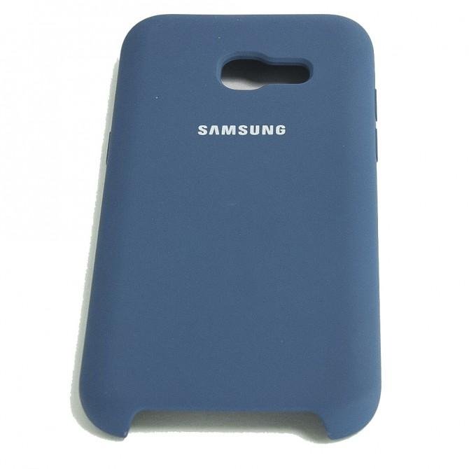 Чехол Soft Case для Samsung A720 (A7-2017) Синий-3