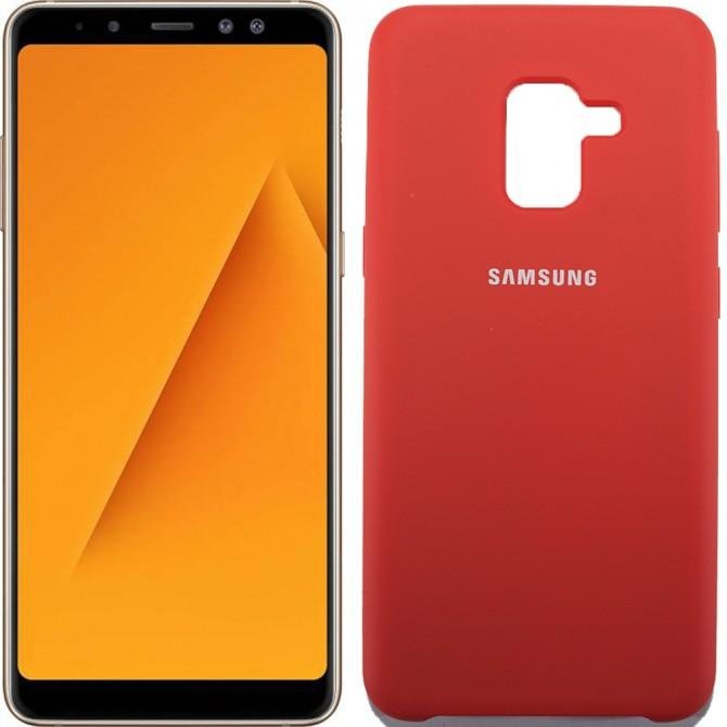 Чохол Soft Case для Samsung A8 2018 (A530) Червоний