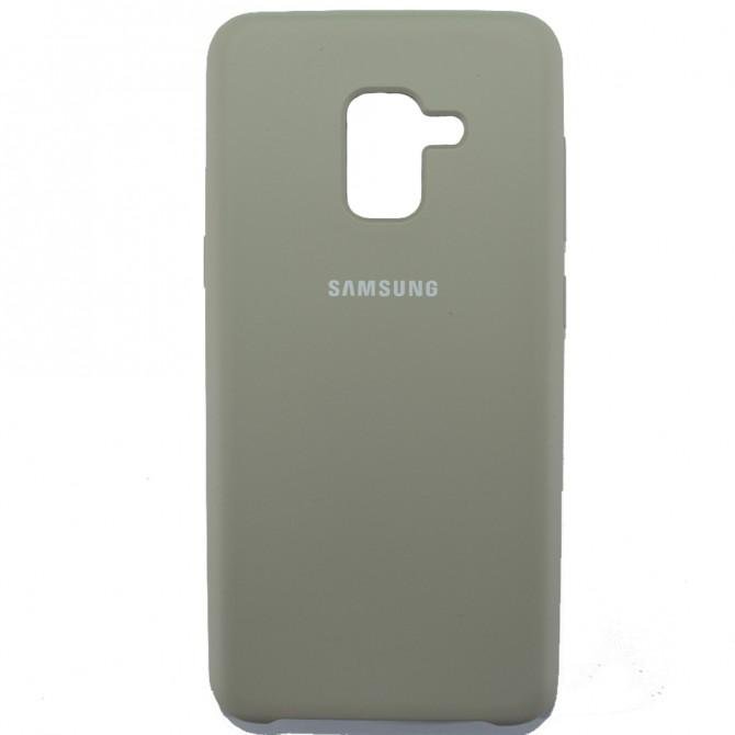 Чехол Soft Case для Samsung A8 2018 (A530) Пепельно серый-1