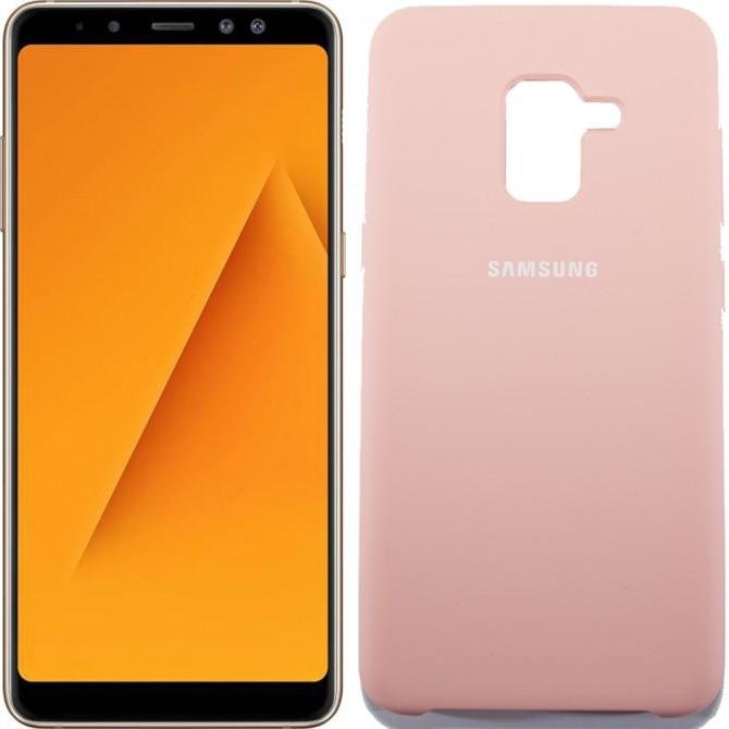 Чохол Soft Case для Samsung A8 2018 (A530) Рожевий