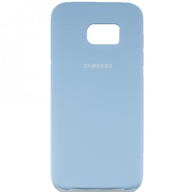 Чехол Soft Case для Samsung G935 Galaxy S7 Edge Голубой-1