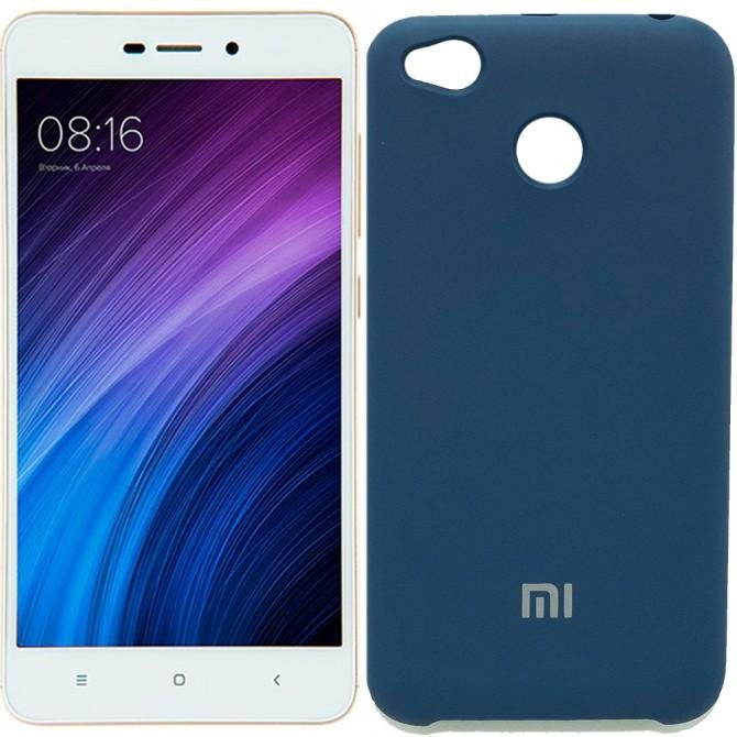 Чехол Soft Case для Xiaomi Redmi 4x Темно синий