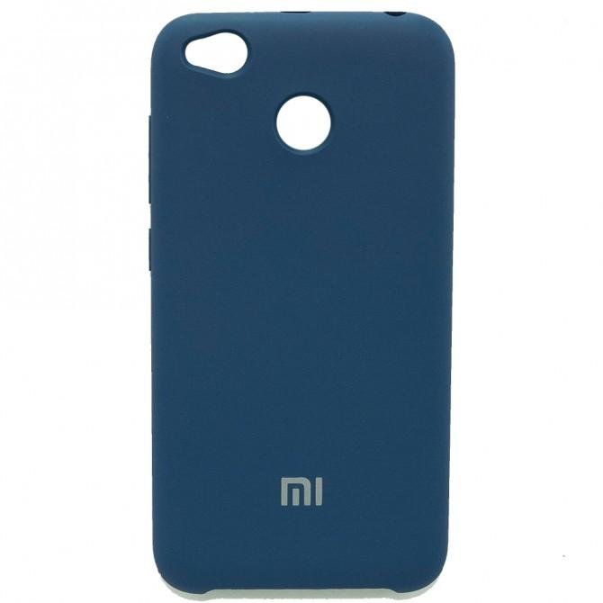 Чехол Soft Case для Xiaomi Redmi 4x Темно синий-1