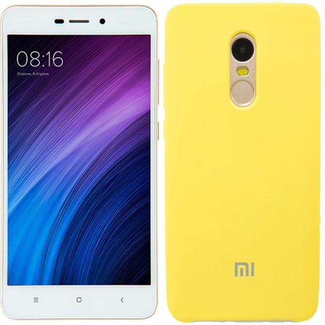 Чехол Soft Case для Xiaomi Redmi Note 4x Желтый