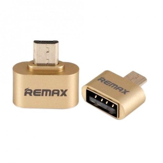 Переходник Remax Short Золотой