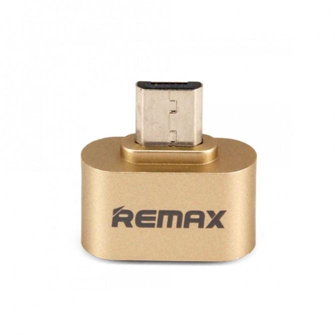Переходник Remax Short Золотой-2