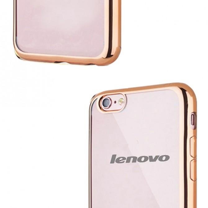 Чехол Electroplating TPU case для Lenovo P1 gold-1