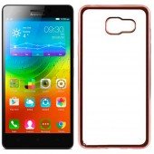 Чохол Electroplating TPU case для Lenovo P1 Рожевий