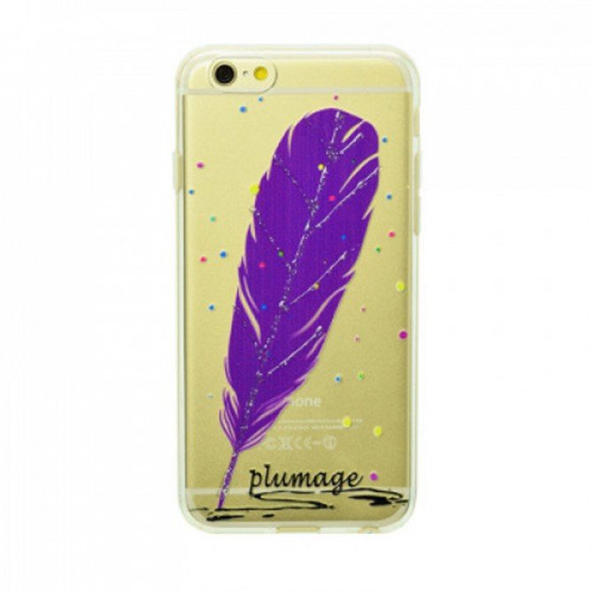 Чохол Plume Silicone Case для iPhone 5 Фіолетовий-1