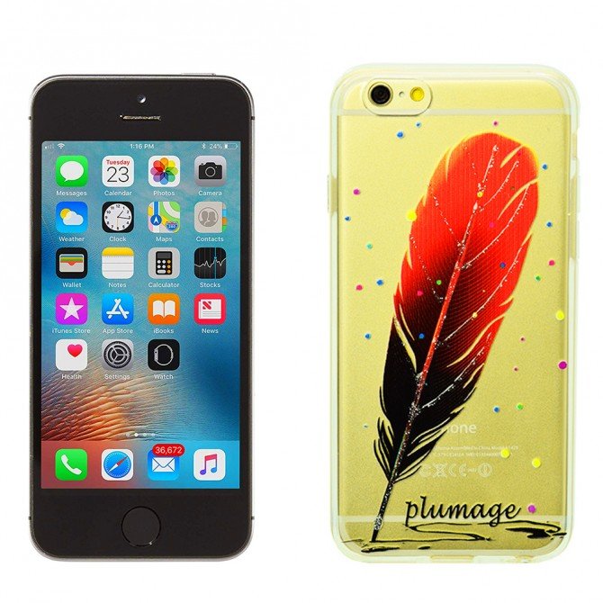 Чохол Plume Silicone Case для iPhone 5 Червоний