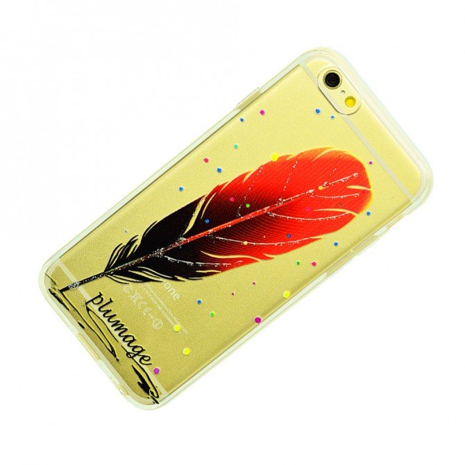 Чохол Plume Silicone Case для iPhone 5 Червоний-1