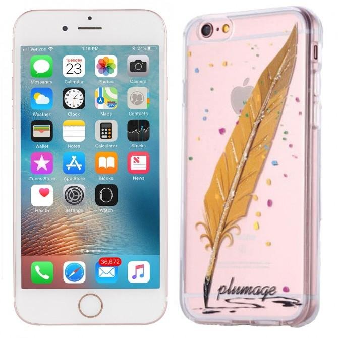 Чехол Plume Silicone Case для iPhone 6 Gold