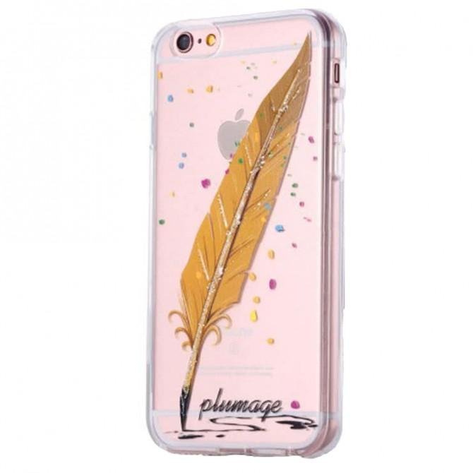 Чехол Plume Silicone Case для iPhone 6 Gold-1
