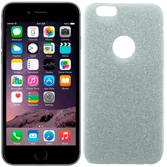 Чехол Remax Glitter Silicone Case для iPhone 6 Plus Blue