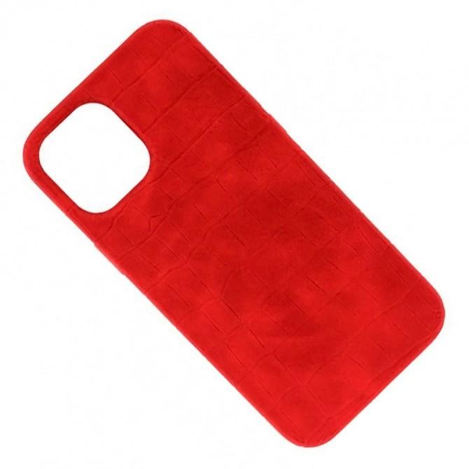 Чохол Leather Croc Case для Apple Iphone 12/12 Pro Red-1