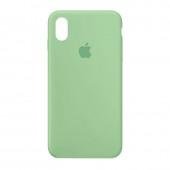 Оригинальный силиконовый чехол для iPhone X/Xs Фисташка FULL