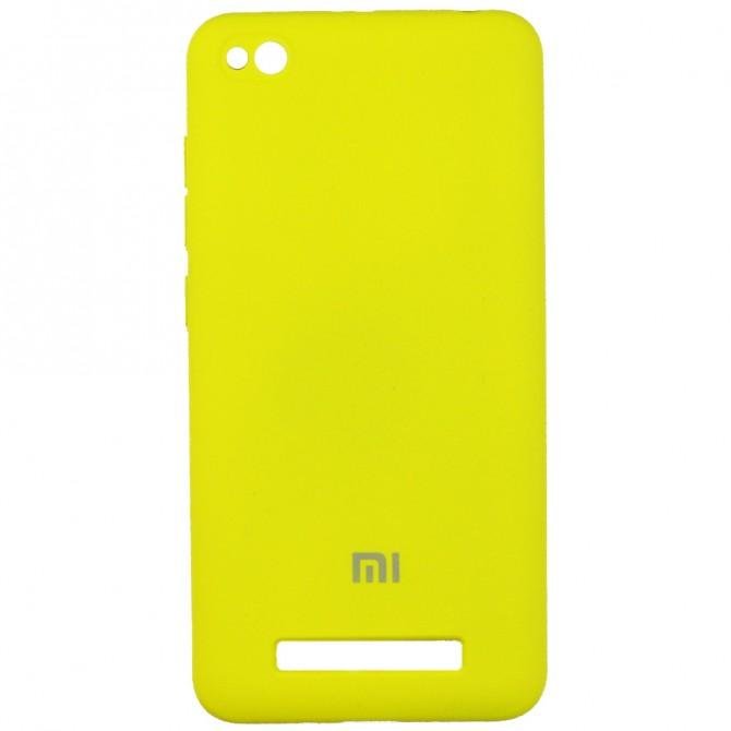Чехол Soft Case для Xiaomi Redmi 4a Ярко жёлтый-1