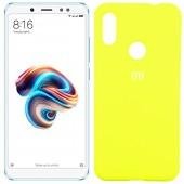 Чехол Soft Case для Xiaomi Redmi Note 5 Pro Ярко жёлтый