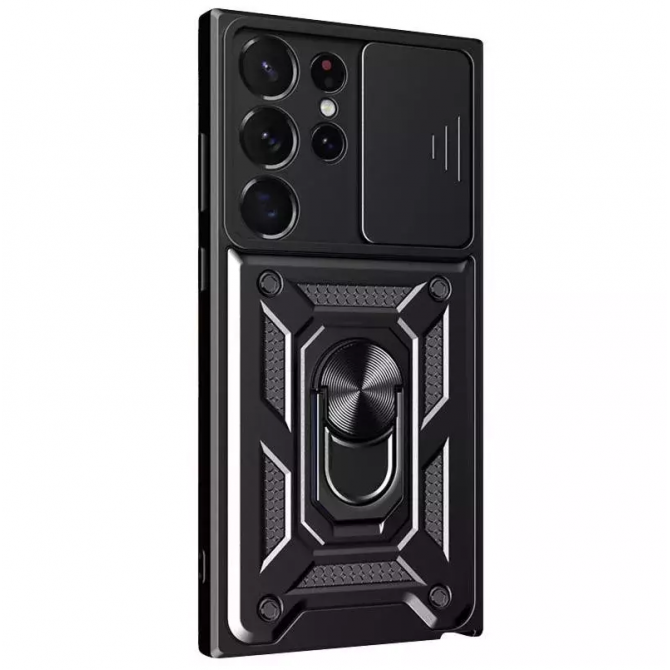 Чехол HONOR Hard Defence Series Samsung Galaxy S23 Ultra Black (with Camshield and magnet)