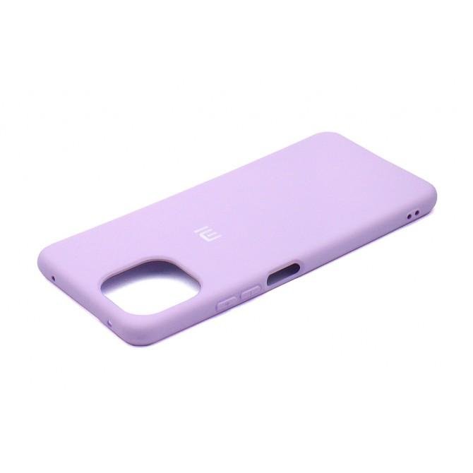 Оригинальный силиконовый чехол для Xiaomi Mi 11 Lite Бузковый FULL-2