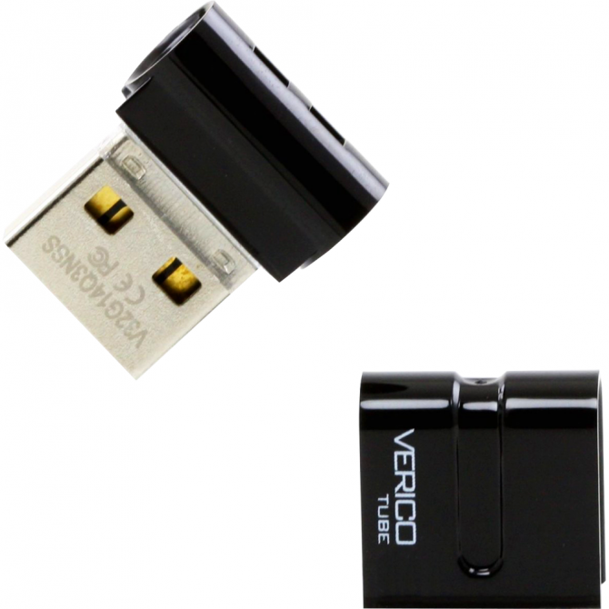 Флеш пам'ять Verico USB 4Gb Tube Чорний-1
