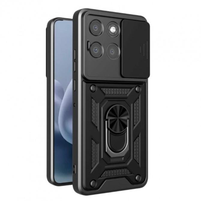 Чехол HONOR Hard Defence Series Motorola G86 Black (with magnet)