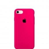 Силиконовый чехол для iPhone 7/8 Ярко малиновый FULL