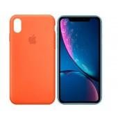 Чехол силиконовый для iPhone Xr Светло оранжевый FULL