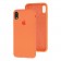 Чехол силиконовый для iPhone Xr Светло оранжевый FULL