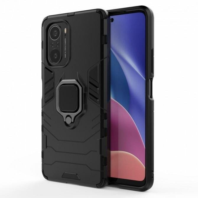 Чехол HONOR Hard Defence Series для Xiaomi Poco F3 Black (with magnet)-2