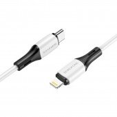 Кабель Borofone BX79 Type-C to Lightning 20W White 1m Кабель Borofone BX79 Type-C to Lightning 20W White 1m