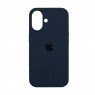 Силіконовий чохол для iPhone 16 Dark Blue FULL