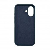 Силіконовий чохол для iPhone 16 Dark Blue FULL Силіконовий чохол для iPhone 16 Dark Blue FULL
