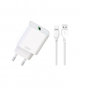 Сетевое зарядное устройство для XO L135 1USB-A QC3.0 18W + Type-C White