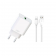 Сетевое зарядное устройство для XO L135 1USB-A QC3.0 18W + Type-C White