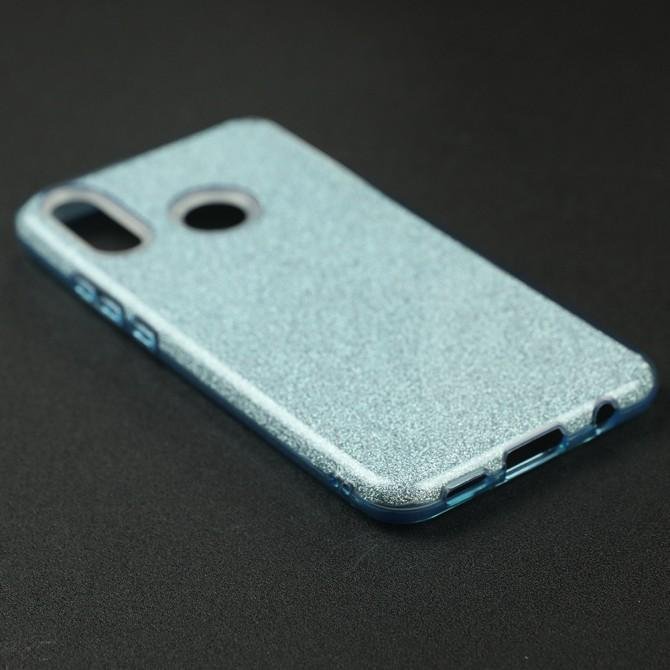 Чехол Silicone 3in1 Блёстки для Huawei P Smart Plus Blue-3