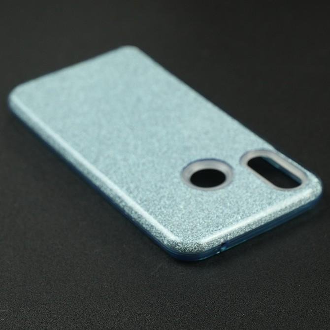 Чехол Silicone 3in1 Блёстки для Huawei P Smart Plus Blue-4