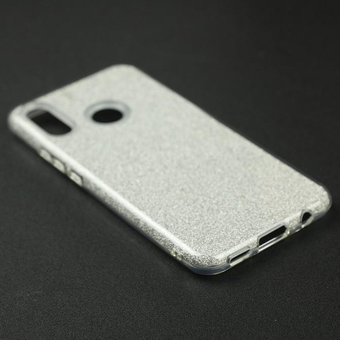 Чехол Silicone 3in1 Блёстки для Huawei P Smart Plus White-3