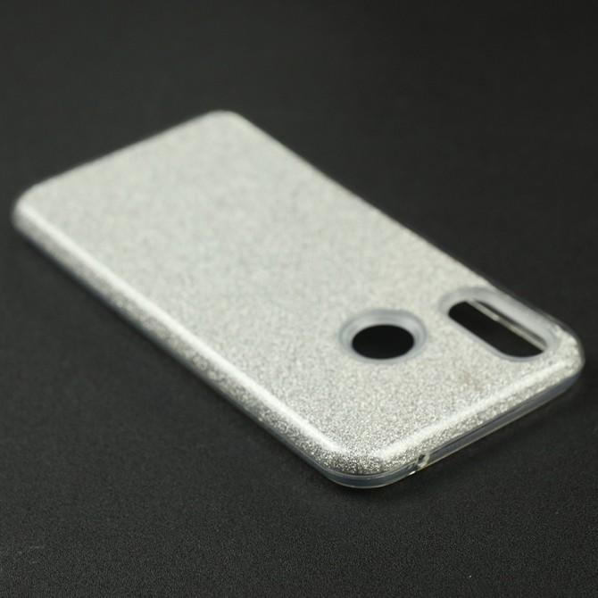 Чехол Silicone 3in1 Блёстки для Huawei P Smart Plus White-4