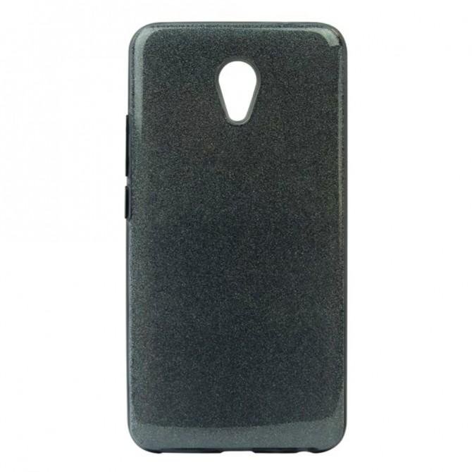 Чохол Silicone 3in1 Блискітки для Meizu M5 Note Синій-1