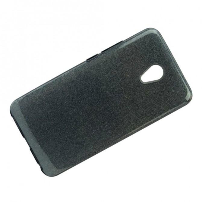 Чохол Silicone 3in1 Блискітки для Meizu M5 Note Синій-2