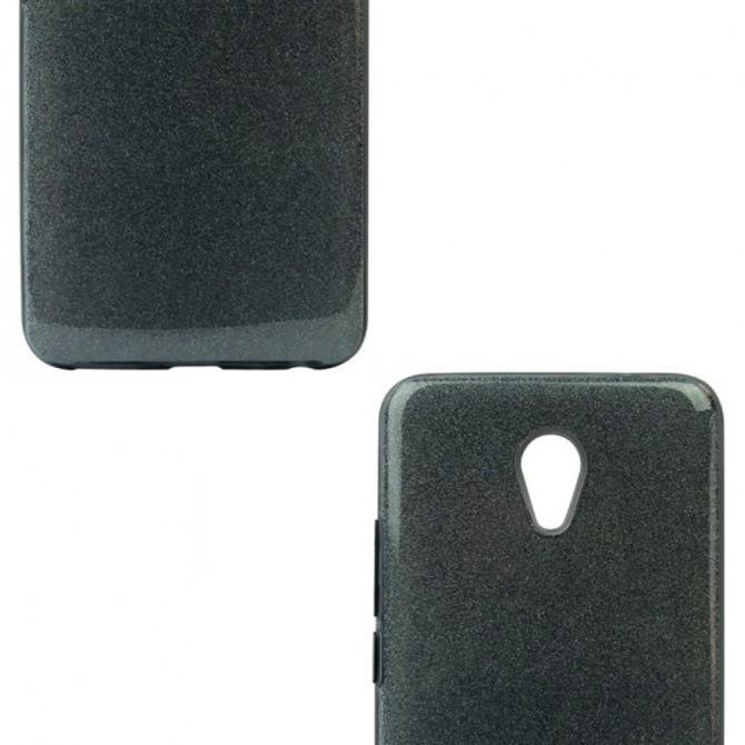 Чохол Silicone 3in1 Блискітки для Meizu M5 Note Синій-3