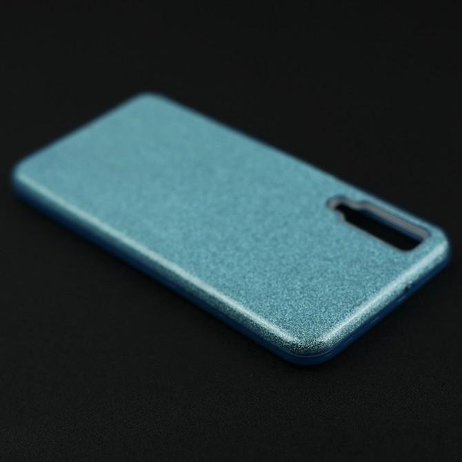 Чехол Silicone 3in1 Блёстки для Samsung A750 Galaxy A7 2018 Blue-3